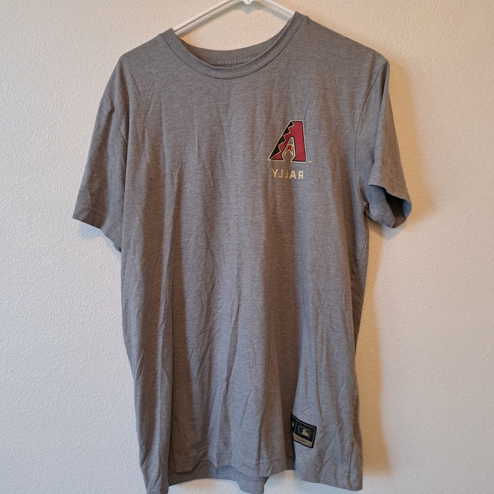 Baseballism Arizona Diamondbacks Rally Graphic T-Shirt Gray Mens Large MLB